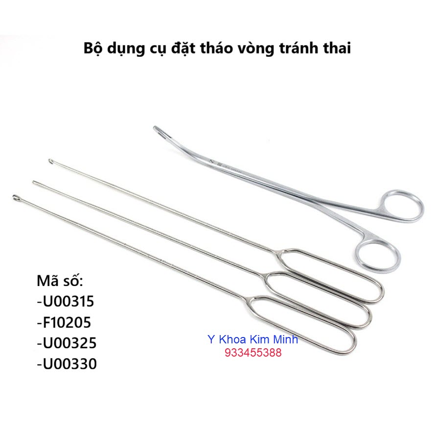 Bộ dụng cụ đặt / tháo vòng tránh thai 4 món bán ở tp.hcm