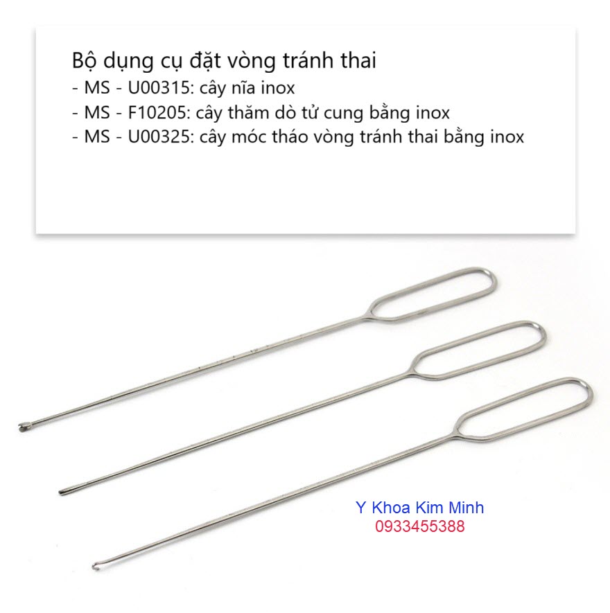 Bộ dụng cụ đặt vòng tránh thai 3 món