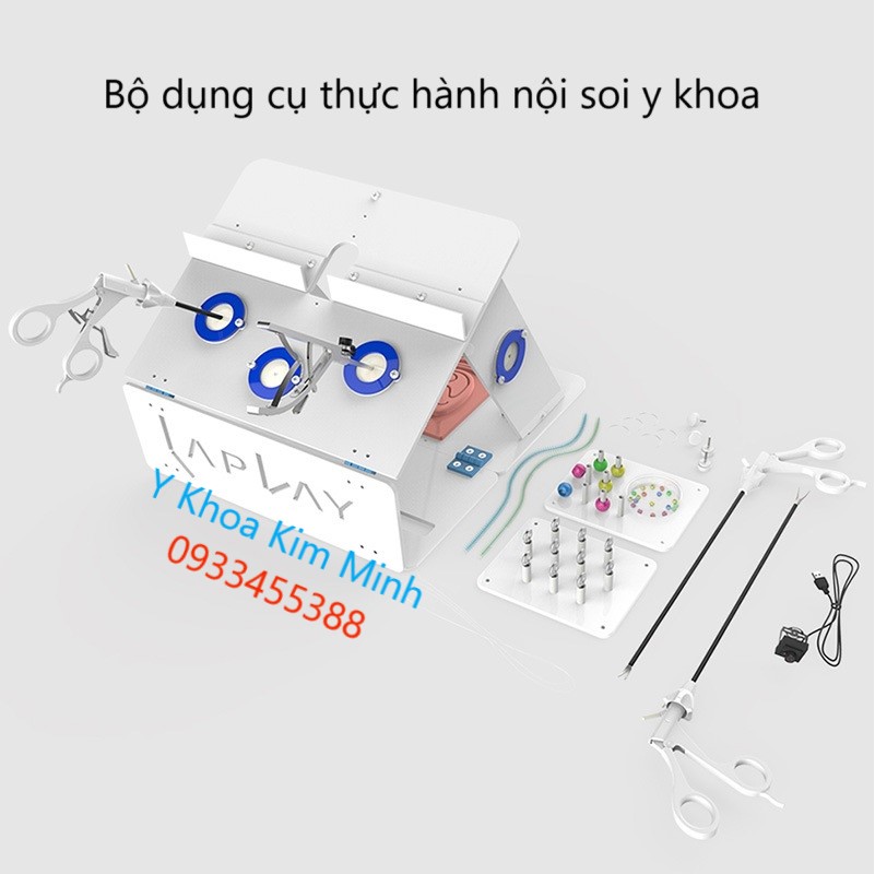 Bộ dụng cụ thực hành phẫu thuật nội soi sử dụng cho sinh viên y khoa, bác sĩ mới ra trường