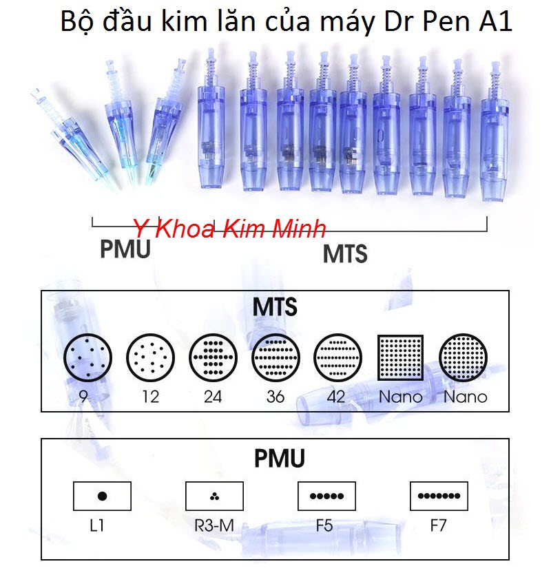 Bộ đầu kim lanh xanh của máy Dr Pen A-1