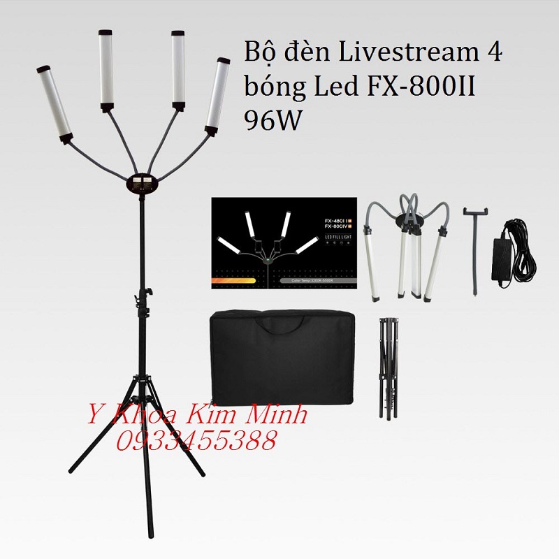 Bộ đèn livestream 4 bóng Led FX-800II