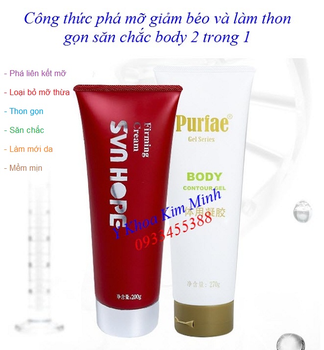 Bộ gel phá mỡ giảm béo 2 trong 1 Sunhope Purface - Y Khoa Kim Minh 0933455388