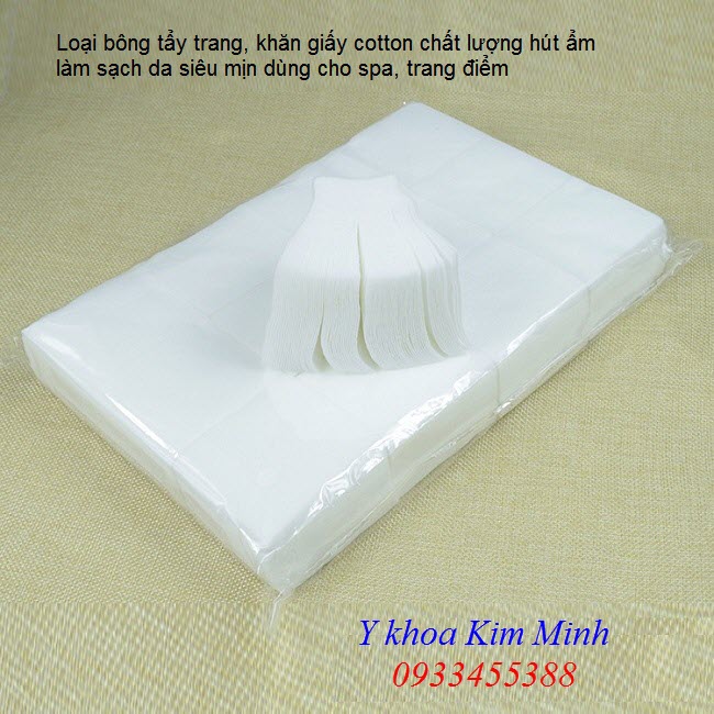 Bôn tẩy trang vải cotton không dệt làm sạch da đang phân phối tại Y Khoa Kim Minh