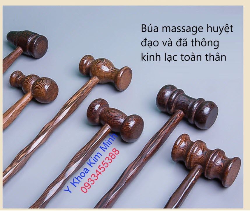 Búa gỗ massage huyệt đạo 7 cây