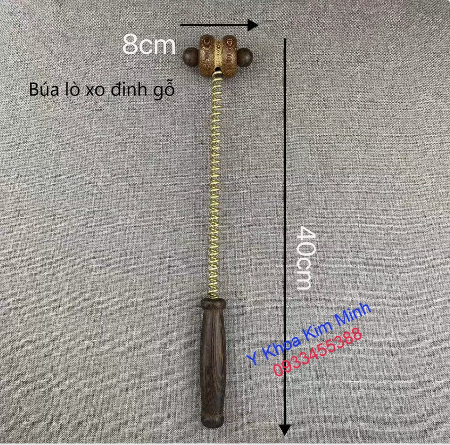 Búa đinh gỗ điều trị thông kinh lạc, giãn cơ, giảm tắt nghẽn huyệt đạo toàn thân