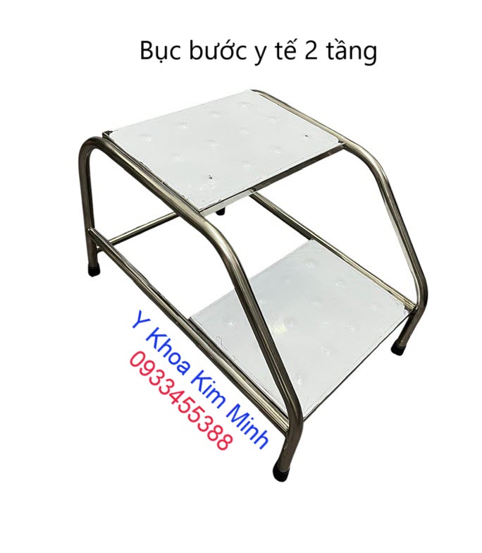 Bục bước y tế inox 2 tầng bán ở Tp.HCM