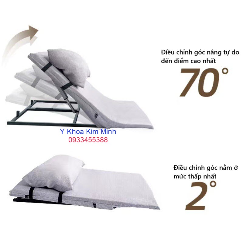 Bục tựa lưng nâng hạ bằng điện qua remote LK-02