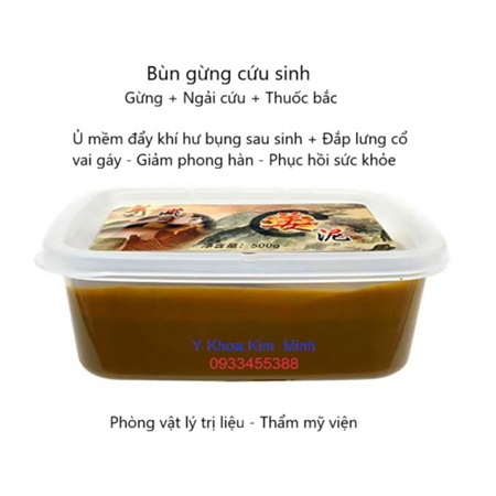 Bùn gừng đắp bụn trục khí hư bụng dưới phụ nữ sau khi sinh