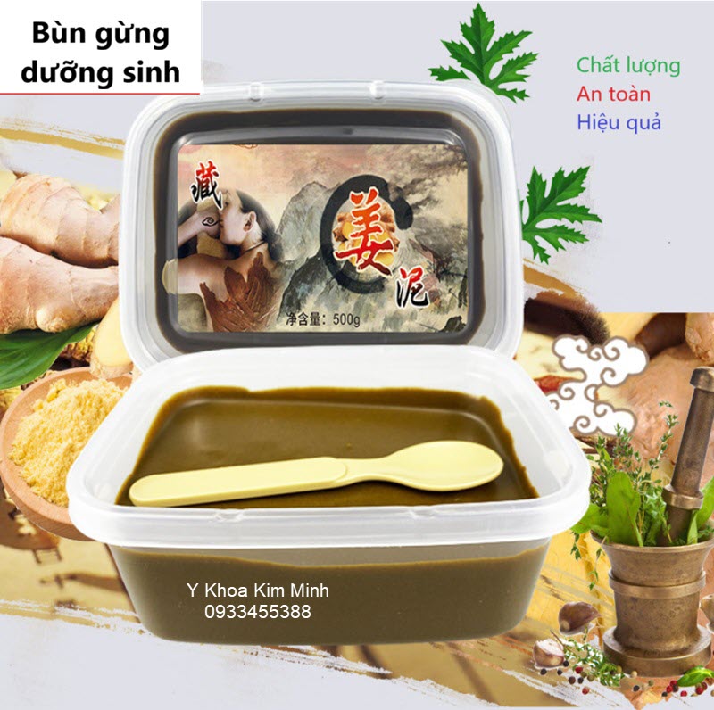 Bùn gừng dưỡng sinh đắp bụng đẩy khí huyết hư và điều hòa kinh nguyệt phụ nữ