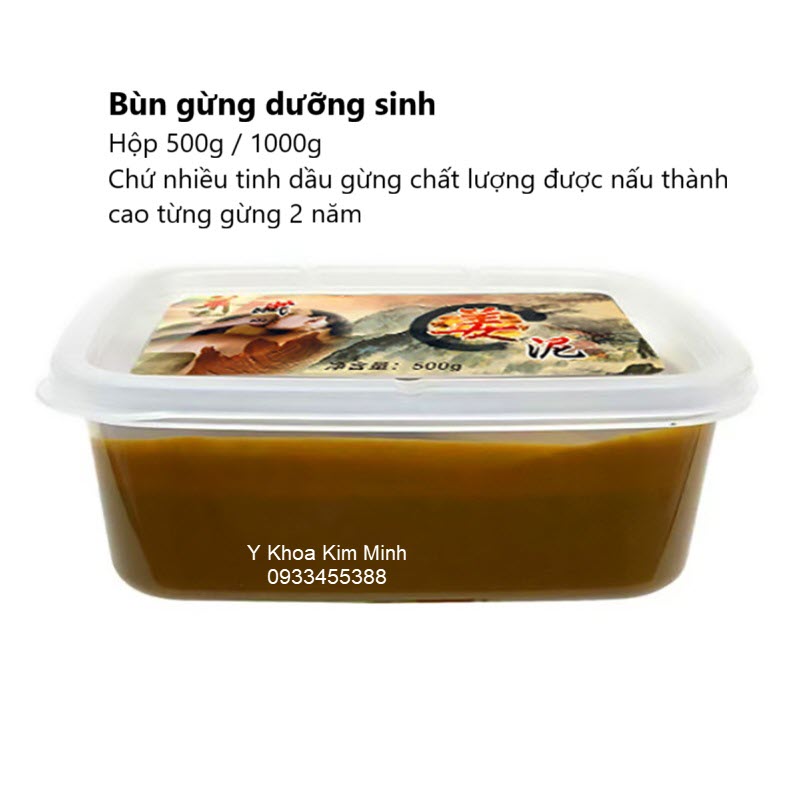 Bùn gừng dưỡng sinh đắp bụng phân phối tại Y Khoa Kim Minh