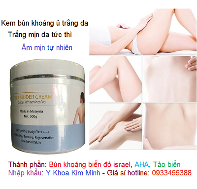Bùn ủ trắng da toàn thân body Mã Lai bán tại Y khoa Kim Minh