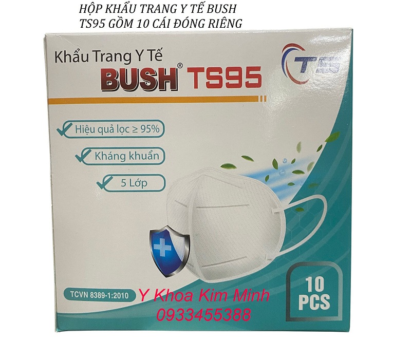 Khẩu trang y tế N95 Bush TS95 bán giá sỉ tại Tp.HCM