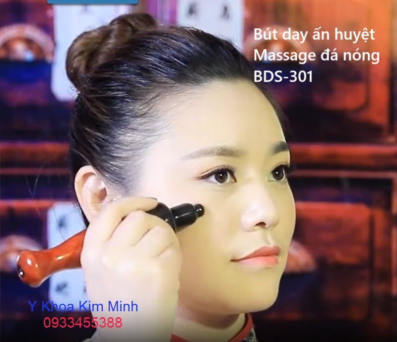 Bút day ấn huyệt đá nóng cắm điện trực tiếp