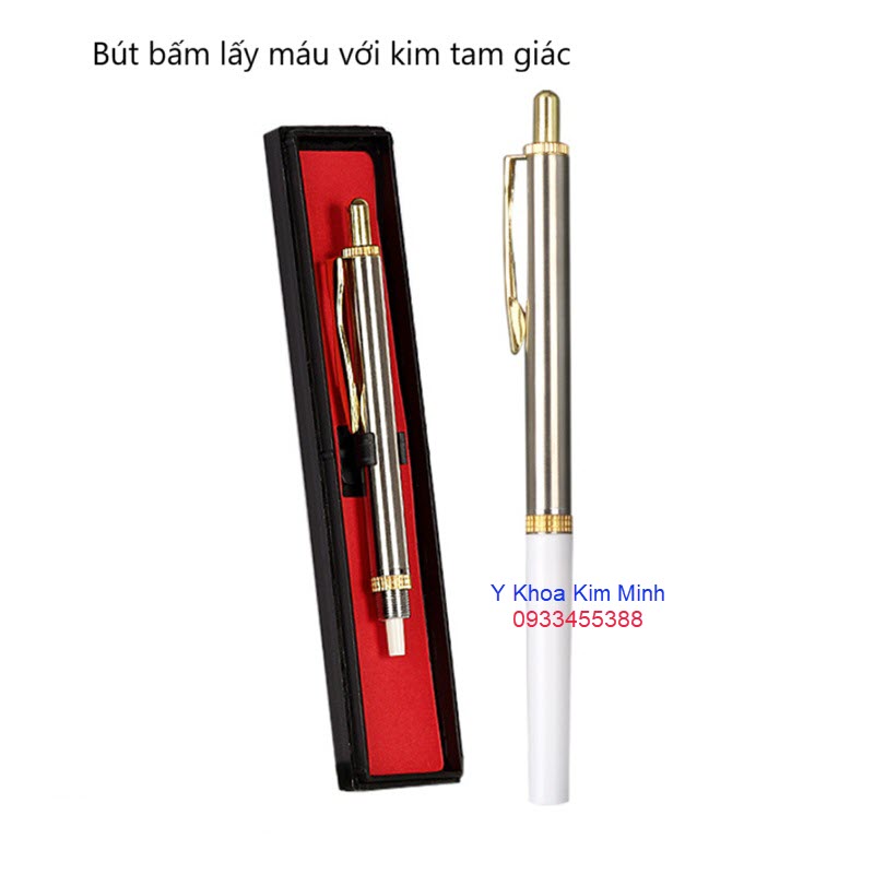 Bút bấm lấy máu đông y dùng kim tam giác