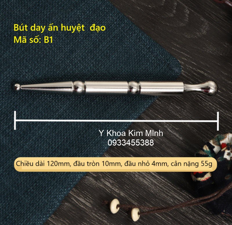 Bút dây ấn huyệt đạo inox 2 đầu mã số B-1