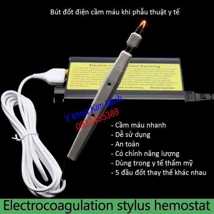 Bút đốt điện y tế phẫu thuật thẩm mỹ cầm tay mini BD-205 - Y Khoa Kim Minh