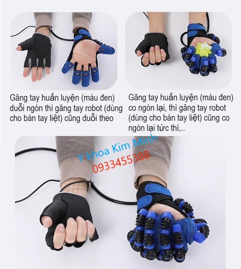 Cách hoạt động của găng tay robot R930 bán ở Y khoa Kim Minh