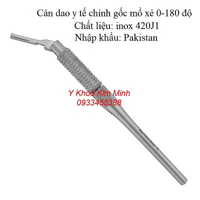 Cán dao mỗ phẫu thuật chỉnh 7 gốc cắt mỗ xẻ nhập khẩu Pakistan - Y Khoa Kim Minh