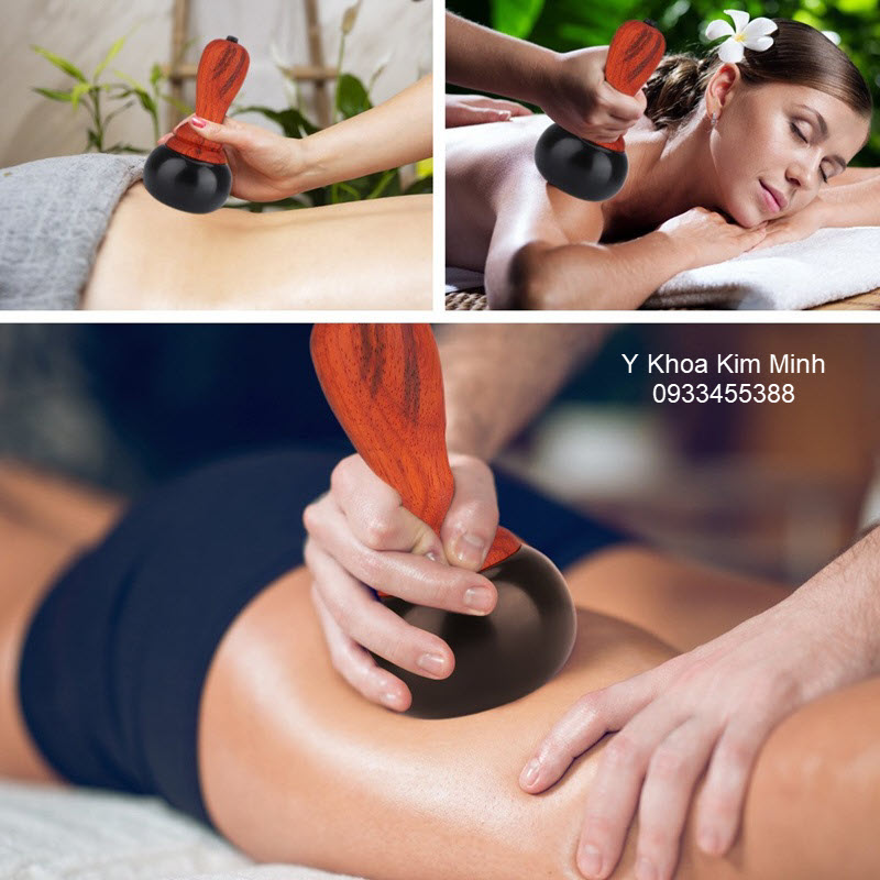 Lăn massage đá nóng giảm béo body