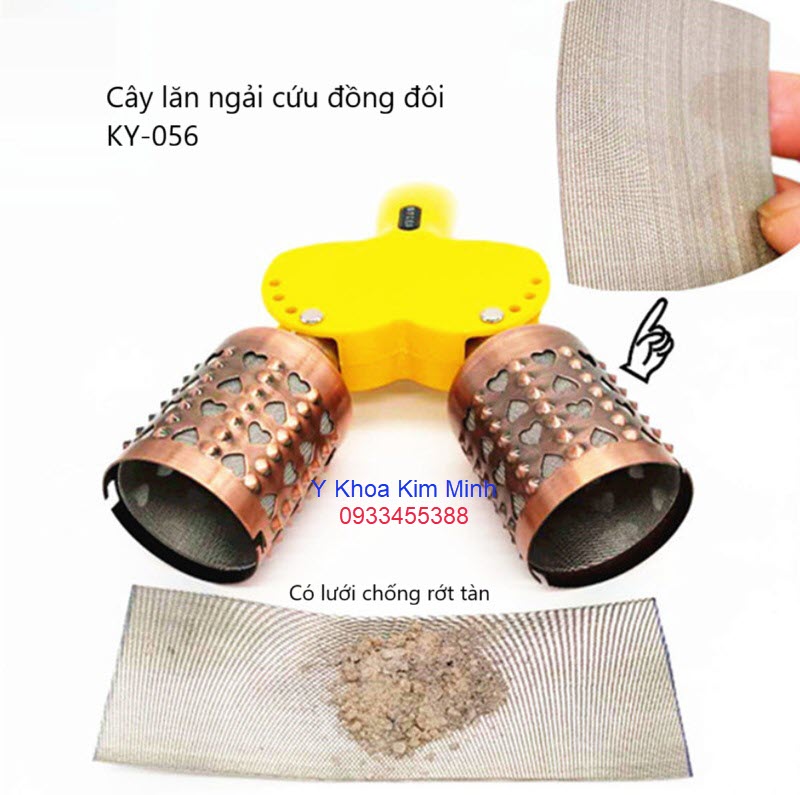 Cây lăn nhang ngải cứu có 2 bầu đồng