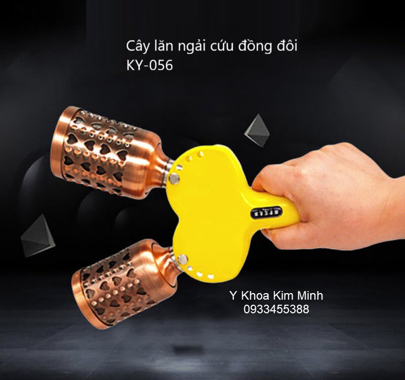 Cây lăn nhang ngải cứu đồng đôi KY-056