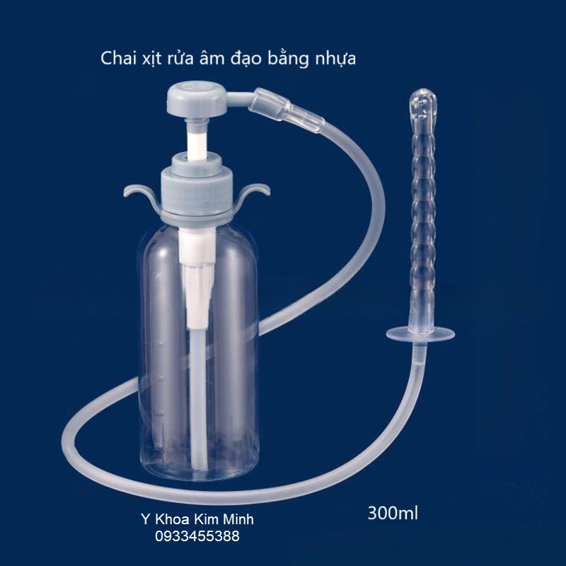 Chai xit rửa âm đạo bằng nhựa 300ml bán ở Tp.HCM