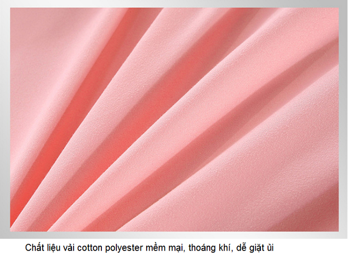 Chất liệu vải cotton polyester may gra trải giường massage spa - Y khoa Kim Minh