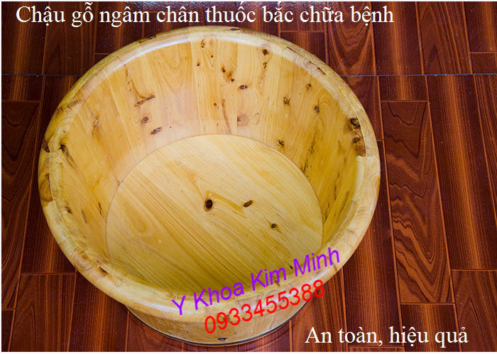 Chậu ngâm chân thuốc bắc bằng gỗ thông, gỗ sồi bán tại Tp.HCM giá sỉ - Y Khoa Kim Minh