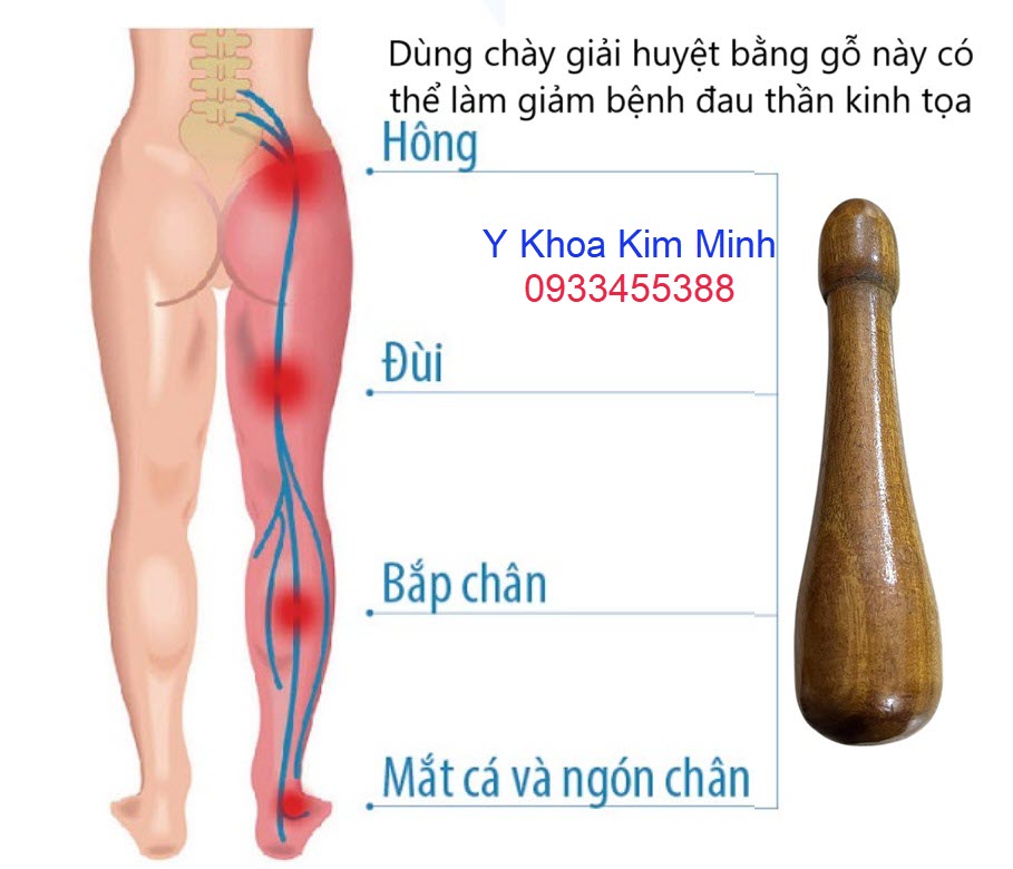 Chày giải huyệt bằng gỗ