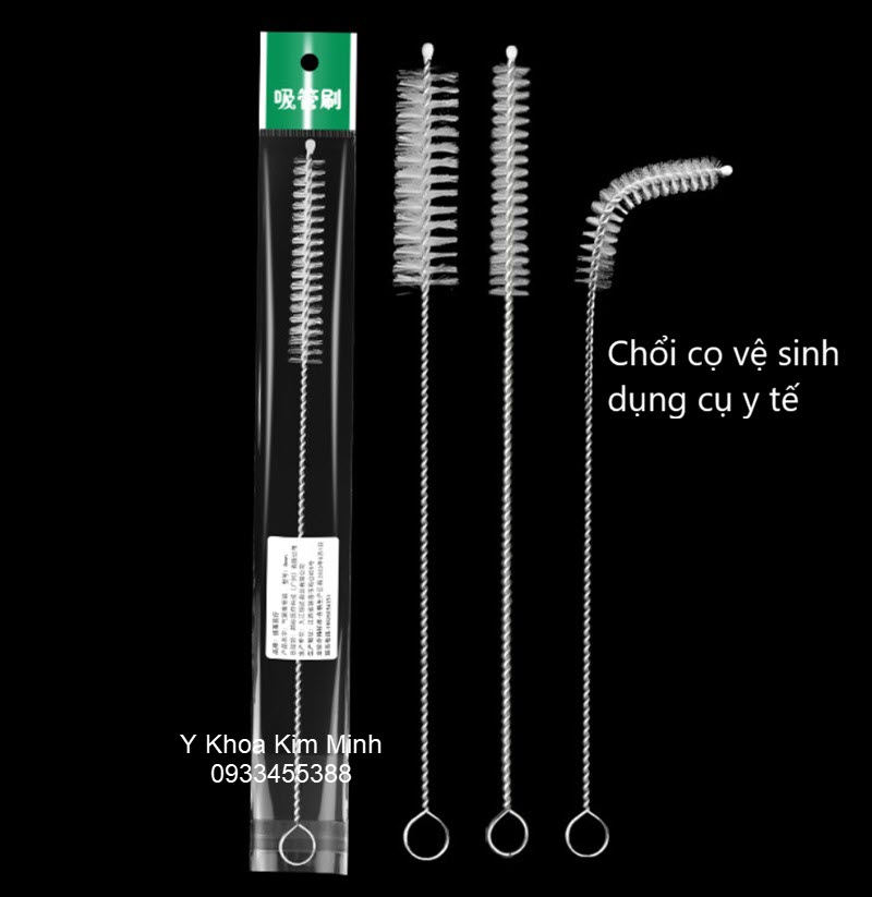 Chổi cọ vệ sinh ống đặt nội khí quản, dụng cụ y tế