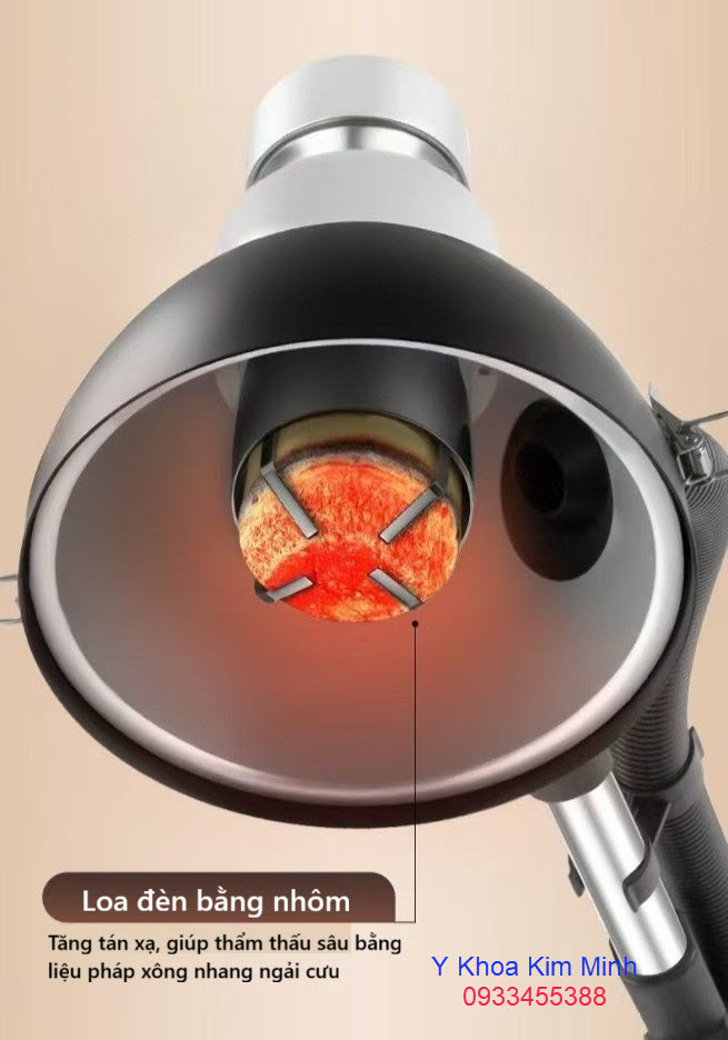 Chụp đèn của giá treo xông nhang ngải cứu bằng kim loại