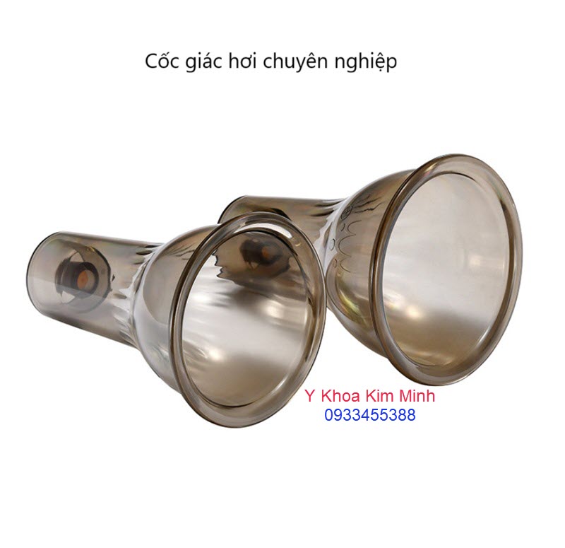 Bộc cốc giác hơi đại và cốc giác hơi  trung dùng trong bộ giác hôi 6 cốc