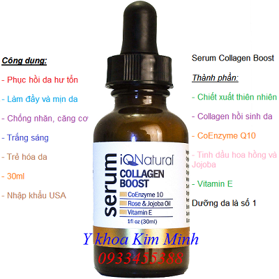 Collagen Boost Q10, giúp tăng tốc sản sinh collagen da tự thân nhập Mỹ - Y Khoa Kim Minh Collagen boots Q10, tăng tốc sản sinh collagen da tự thân nhập Mỹ - Y khoa Kim Minh