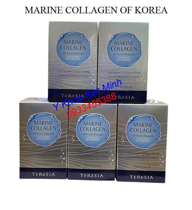 Collagen dưỡng da trắng sáng và xoá nhăn của Hàn Quốc - Marine Collagen Teresia
