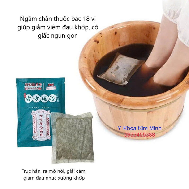 Túi thuốc bắc 18 vị giúp giải hàn, giải cảm lạnh, làm ra mồ hôi, giảm co rút gân, giảm đau khớp và đau cứng cơ