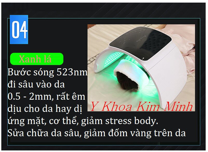Công dụng của ánh sáng xanh lá của vòm bio led Beauty Lamp