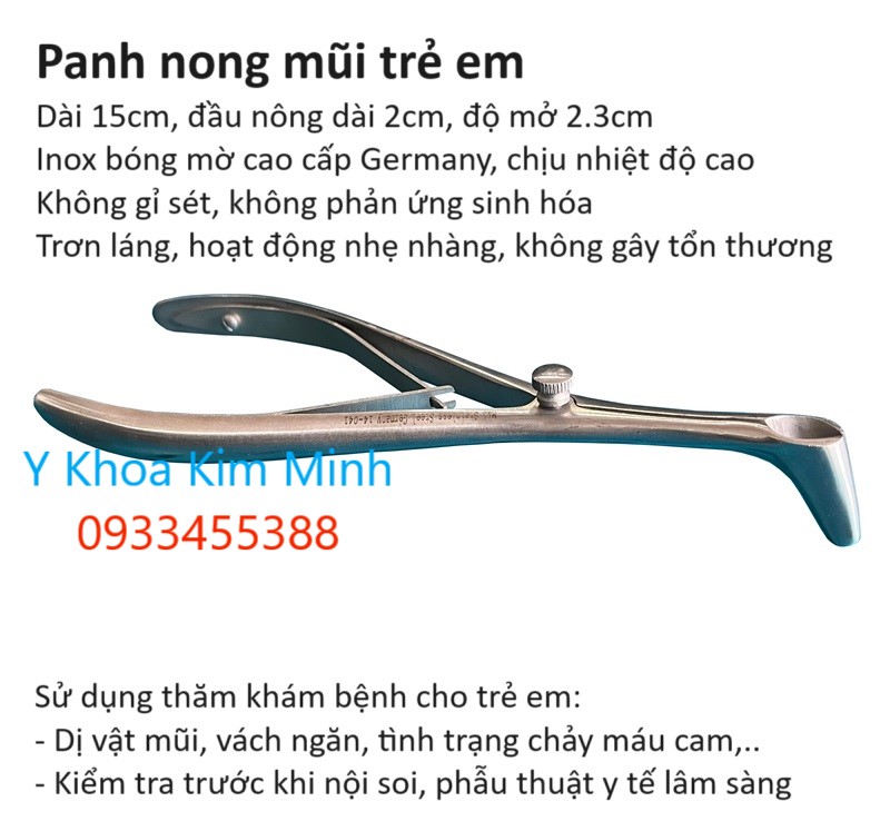 Công dụng của dụng cụ panh mũi trẻ em bằng inox dài 15cm Parkistan bán ở Tp.HCM