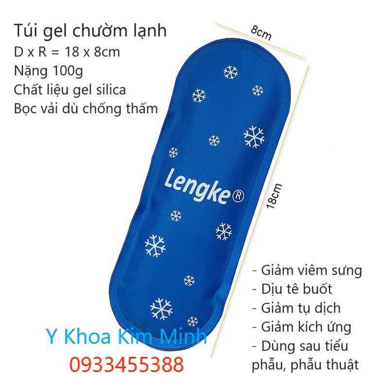 Công dụng chườm lạnh của túi gel silica Lengke bán ở Y Khoa Kim Minh