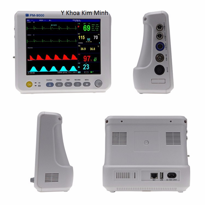 Địa chỉ công ty bán màn hình monitor PM-9000 theo dõi bệnh nhân 6 thông số - Y Khoa Kim Minh