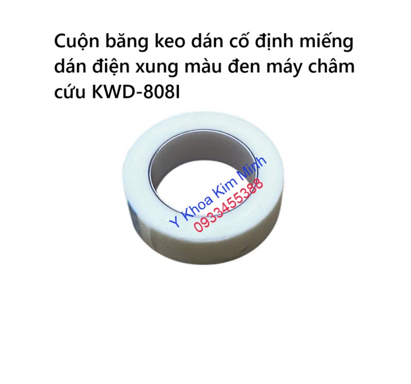 Cuộn băng kéo dán cố điện miếng dán điện xung màu đen máy châm cứu KWD-808I