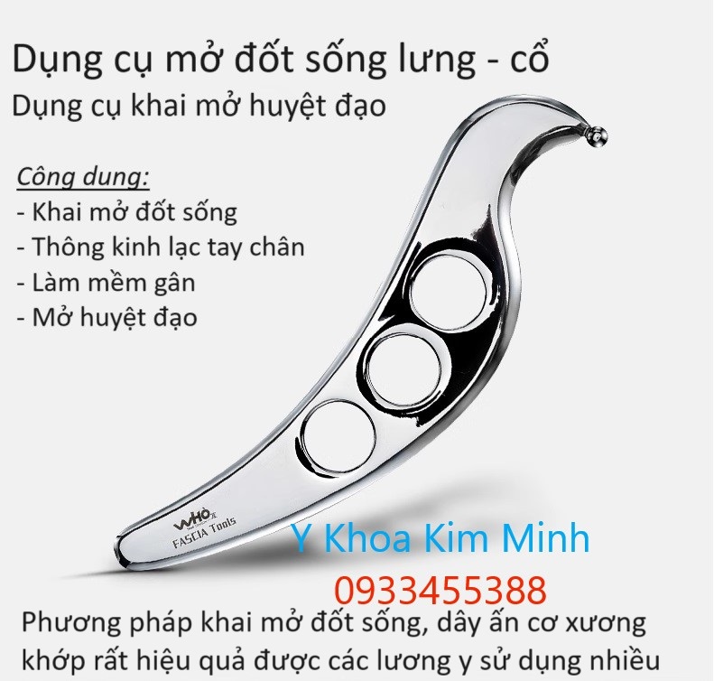 Cây khai ấn khai mở huyệt đạo côt sống toàn thân CM-301 bán ở Y khoa Kim Minh