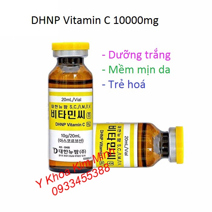 Serum dưỡng trắng trẻ hoá da DHNP vitamin C Hàn Quốc