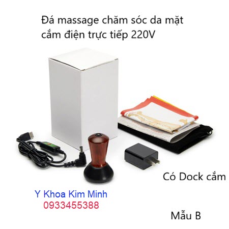 Đá massage nóng chăm sóc da mặt cắm điện trực tiếp mẫu B