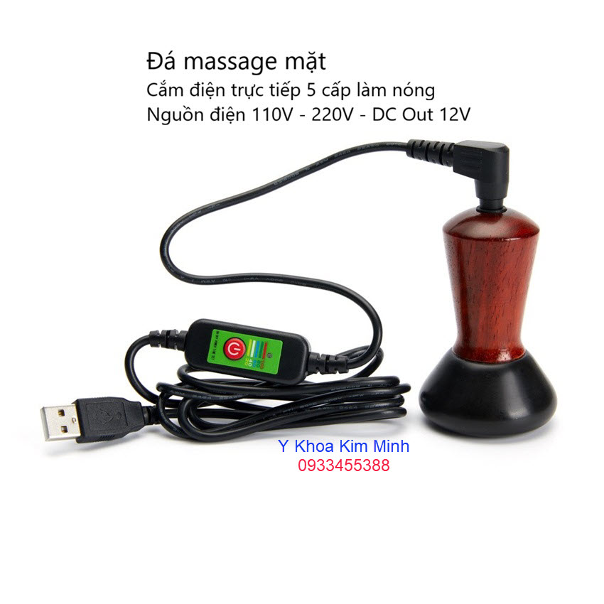 Đá massage mặt cắm điện trực tiếp chạy dưỡng chất, tinh chất, kem massage, tinh dầu giảm béo body