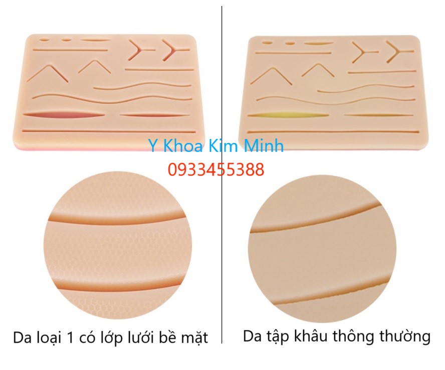 Phân biệt miếng da tập khâu loại 1