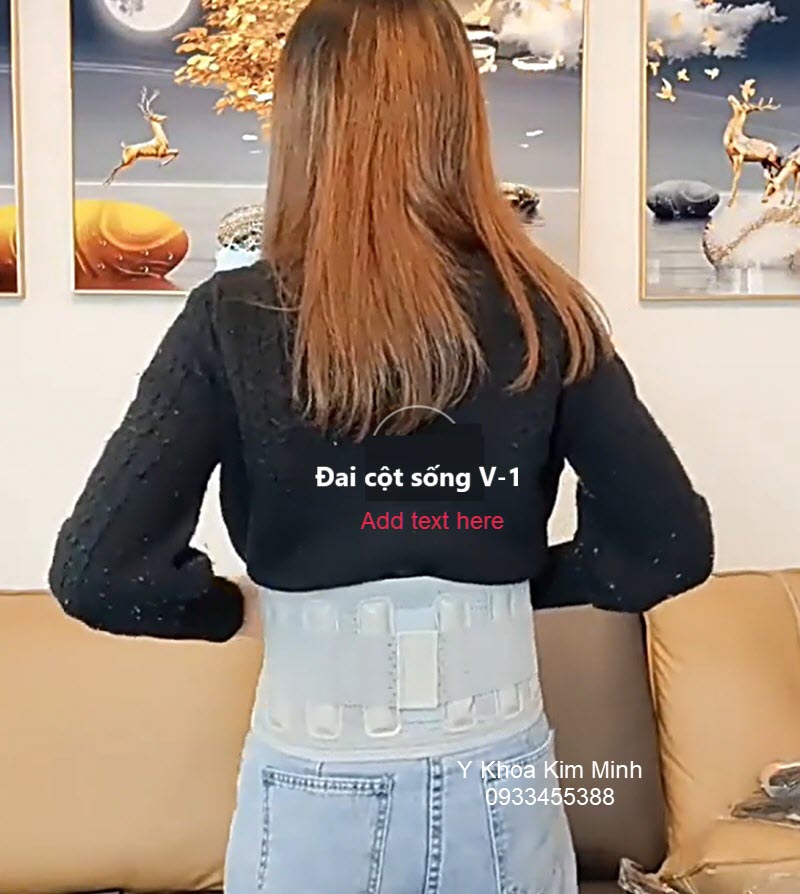 Đai thắt lưng người bệnh đau cột sống