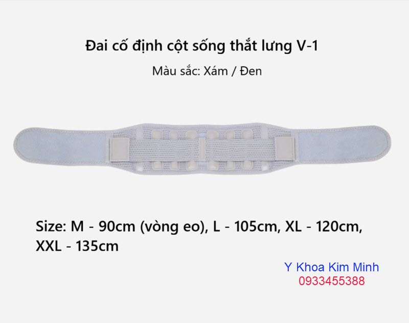 Đai cột sống dùng cho người xẹp đĩa đệm, xẹp đốt sống, phình đĩa đệm