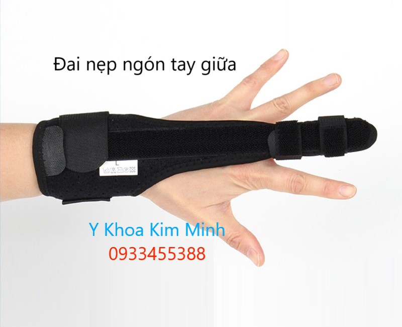 Đai nẹp ngón tay giữa bị gãy người lớn trẻ em