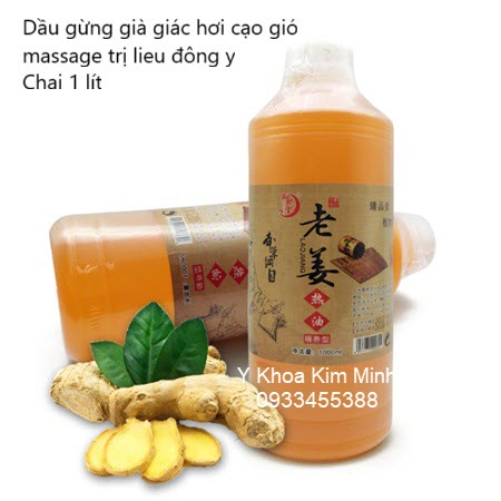 Tinh dầu gừng giá nóng cạo gió giác hơi massage xoa bóp toàn thân sử dụng trong ngành vật lý trị liệu
