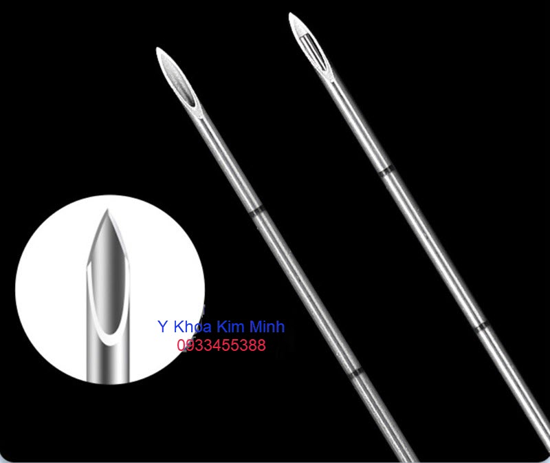 Đầu kim đẩy chỉ sinh học collagen tự tiêu